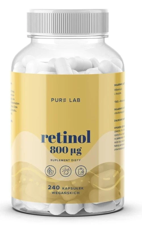 PURE LAB Retinol 800 mcg Vitamin A (240 Kapseln)