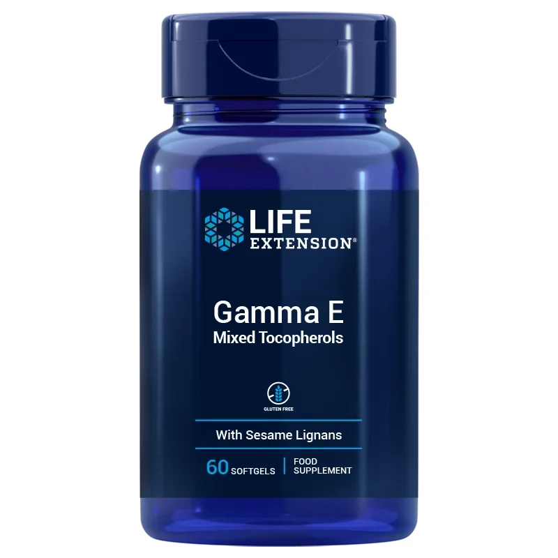 LIFE EXTENSION Gamma E Gemischte Tocopherole EU (60 Kapseln) Life Extension