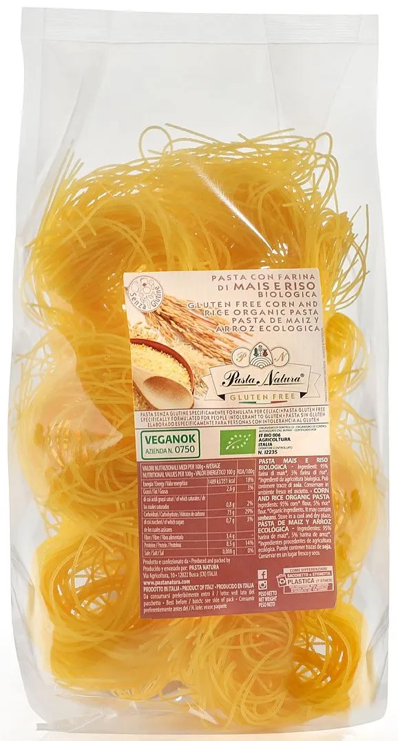 Glutenfreie Spaghetti Nudeln BIO 250 g - PASTA NATURA