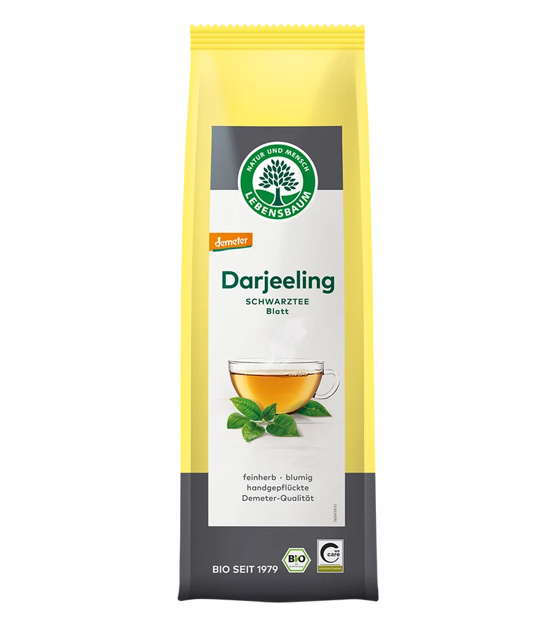SCHWARZES DARJEELINGBLATT DEMETER TEE BIO 75 g - LEBENSBAUM