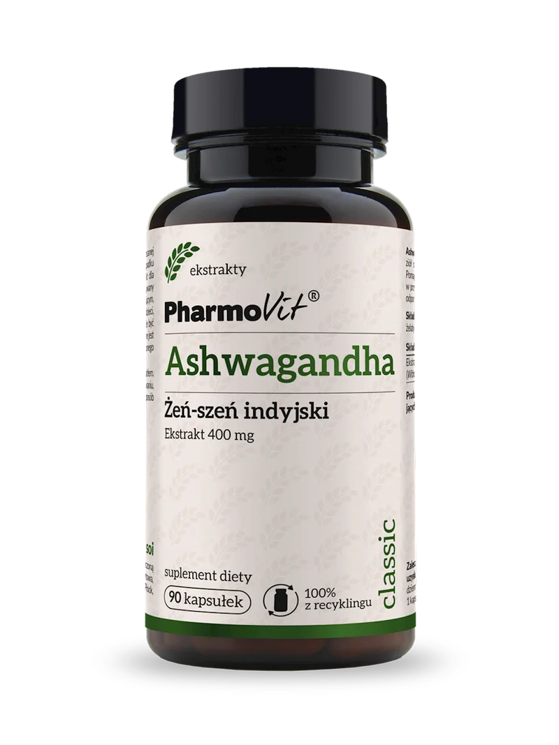 ASHWAGANDHA EXTRACT (400 mg) 90 KAPSELN 45 g - PHARMOVIT (CLASSIC)