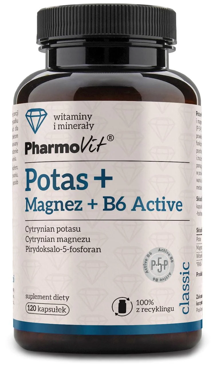 KALIUM + MAGNESIUM + VITAMIN B6 AKTIV 120 KAPSELN - PHARMOVIT (CLASSIC)