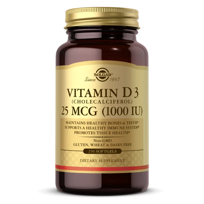 Vitamin D3 1000 IU 25 mcg (250 Kapseln)