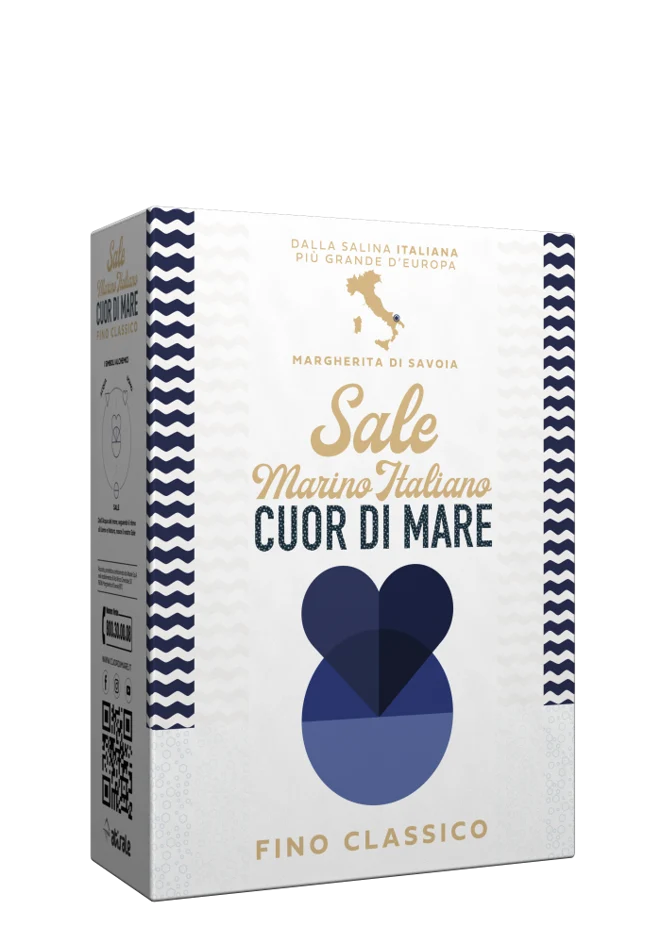 Coud di Mare" Italienisches feinkörniges nicht-jodiertes Meersalz 1kg ATISALE