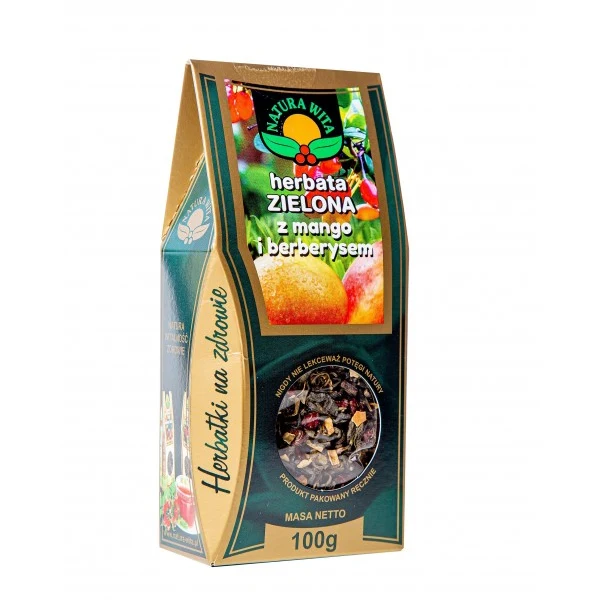 NATURA-WITA Grüner Tee mit Mango und Berberitze 100g
