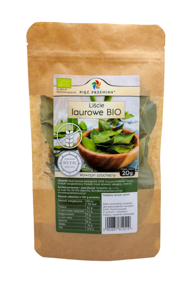 Glutenfreies Lorbeerblatt BIO 20 g - FIVE CHANGES