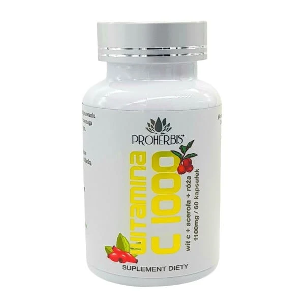Proherbis Vitamin C 1000 mg Acerola Rose 60 k