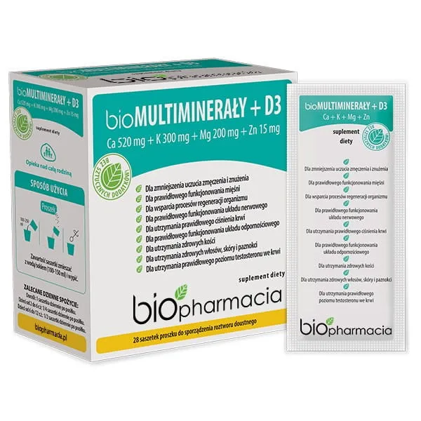 Biopharmacy bioMultiminerals D3 Zink 28 Beutel