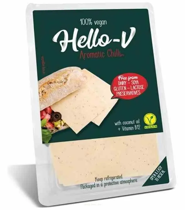 Pflanzliche Käsealternative mit Chili - 200 g Würfel