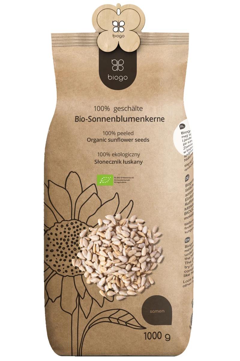 GESCHÄLTE SONNENBLUMENKERNE BIO 1 KG BIOGO