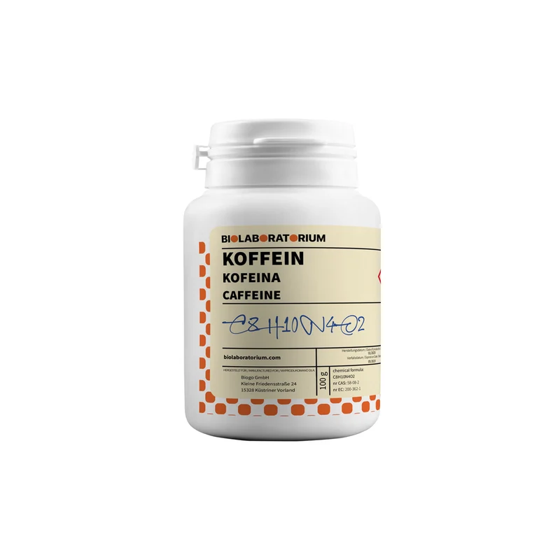 Wasserfreies Koffein Coffeinum 100g BIOLABORATORIUM