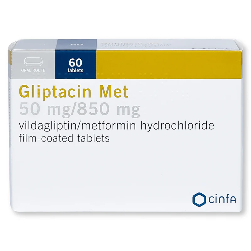 Gliptacin Met 50mg/850mg Tablets 60'S