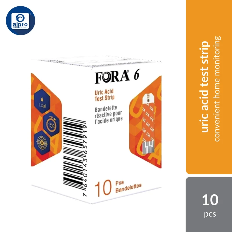 Fora Uric Acid Test Strip 10s | Convenient Home Monitoring