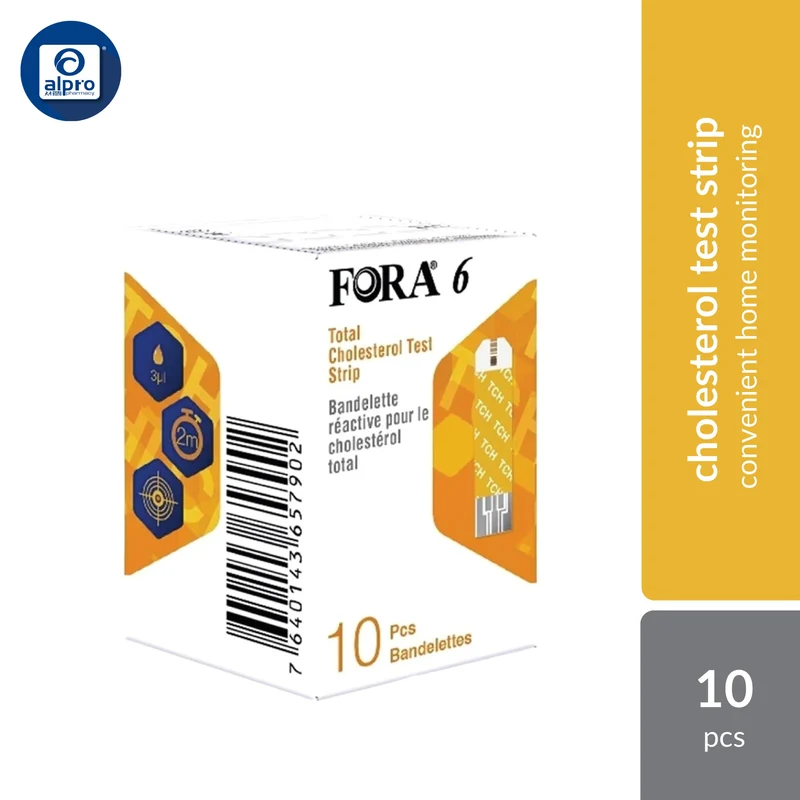Fora Total Cholesterol Test Strip 10s | Convenient Home Monitoring
