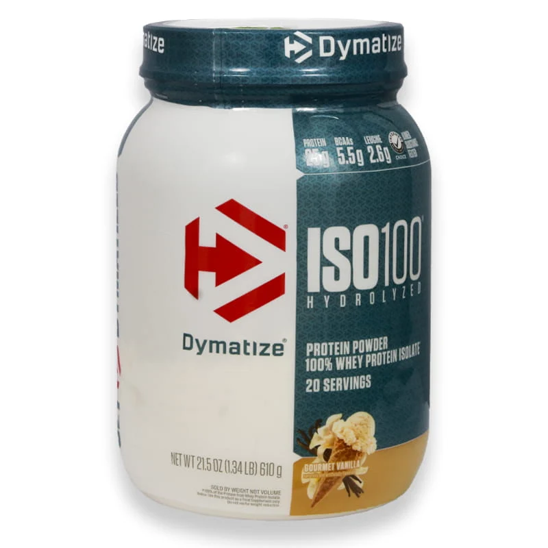Dymatize Iso 100% Whey Protein Powder Gourmet Vanilla 1.34lb(610g)