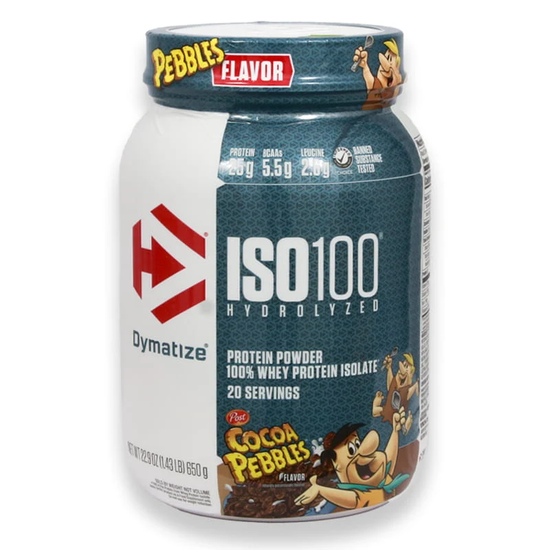 Dymatize Iso 100% Whey Protein Powder Cocoa Pebbles 1.43lb(650g)