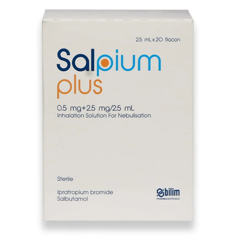 Salpium Plus 0.5mg+2.5 Mg/2.5 Ml Inhalation Solution 4 X 5 20'S