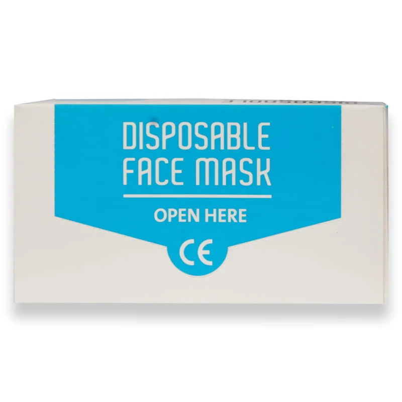 Disposable Face Mask Blue Color 50'S