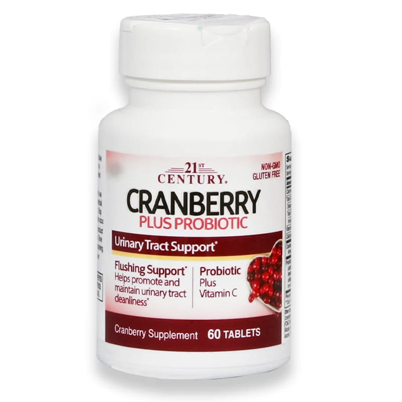 21st Ch Cranberry Plus Probiotic Tablets 60'S