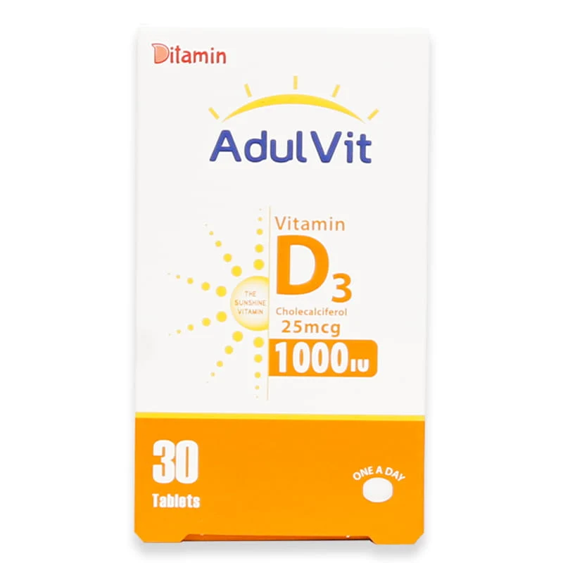 Ditamin Adulvit Vitamin D3 1000iu Tablets 30'S