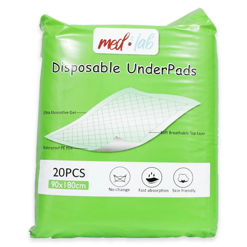Med Lab Disposable Underpads 90x180cm 20'S