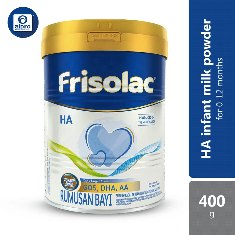 Frisolac HA Infant Milk Powder Formula 400g | For Infants Aged 0-12 Months