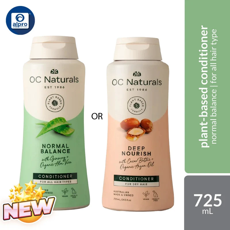 OC Naturals Conditioner (Normal Balance / Deep Nourish) 725mL | Plant-Based Formula