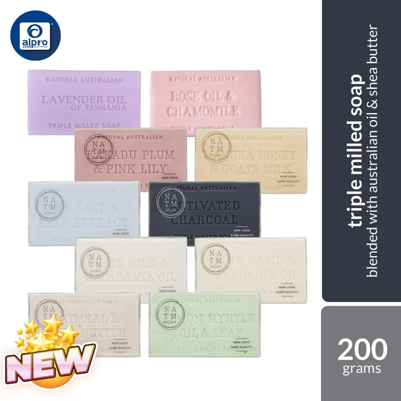 Natural Australian Triple Milled Soap (Assorted Scents) 200g | Blended with Australian Oil & Shea Butter