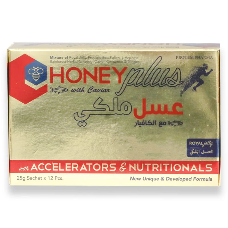Honey Plus With Caviar Sachets 25gx12'S
