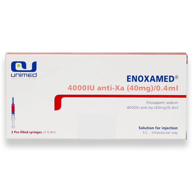 Enoxamed 4000iu Anti-Xa(40mg)/0.4ml Injection In Pre-Filled Syringe 2'S