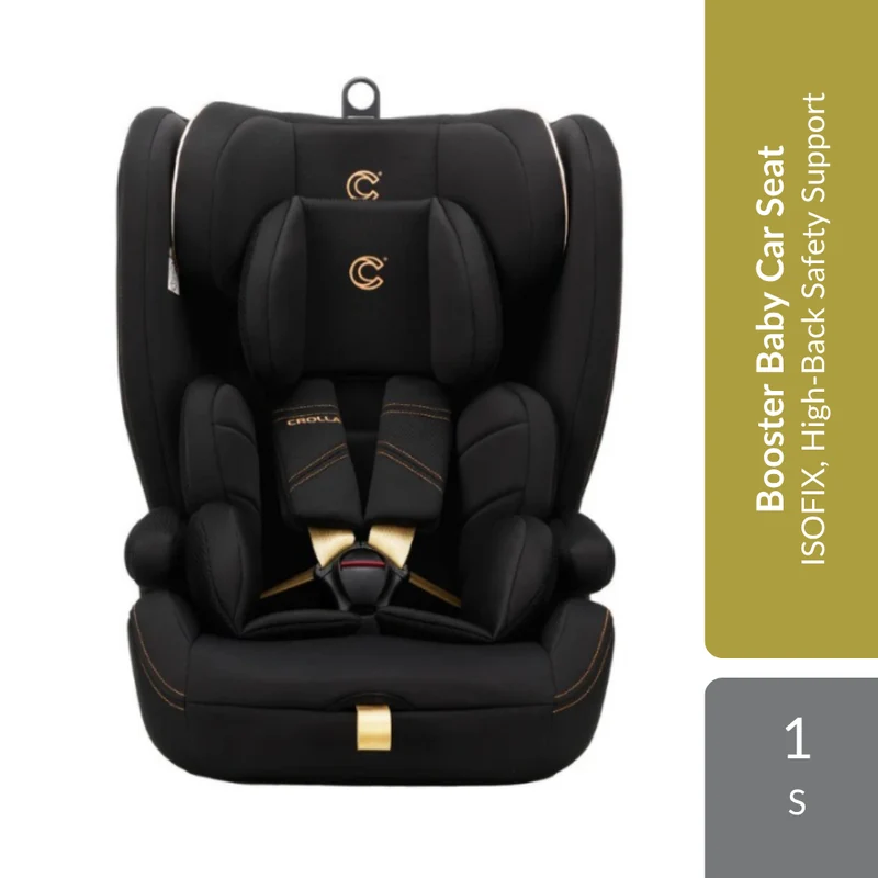 Crolla Ultra Max ISOFIX High‑Back Booster Car Seat 1s | ISOFIX, High‑Back Safety Support