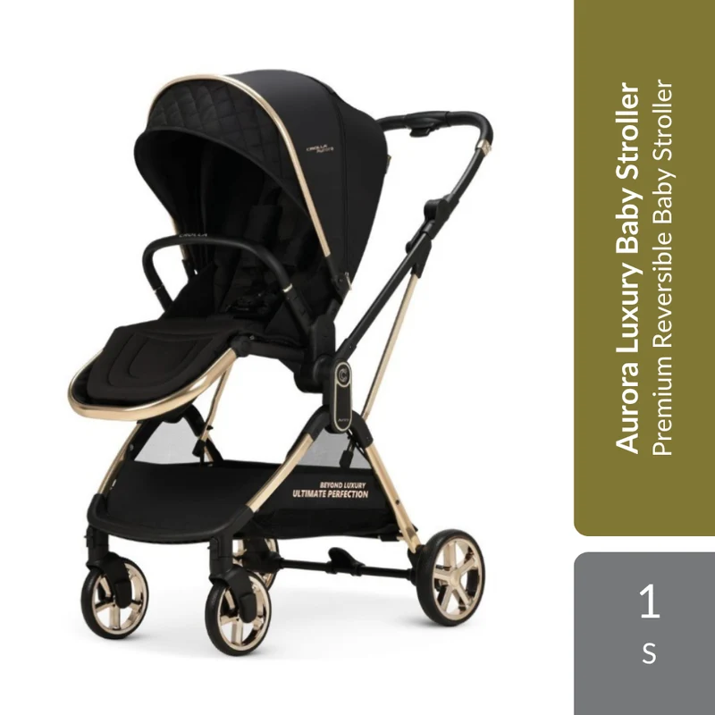 Crolla Aurora Stroller Luxury Gold 1s | Lightweight & Stylish Design For Comfortable Everyday Travel