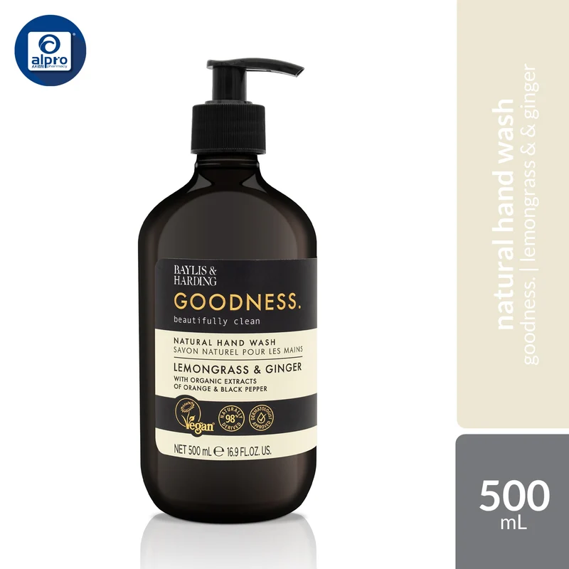 Baylis & Harding Goodness Hand Wash (Assorted Scents) 500mL | Natural-Based Cleansers