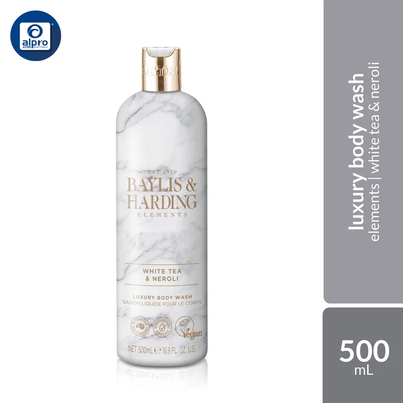 Baylis & Harding Elements (White Tea & Neroli / Pink Blossom & Lotus / Dark Amber & Fig) Body Wash 500mL