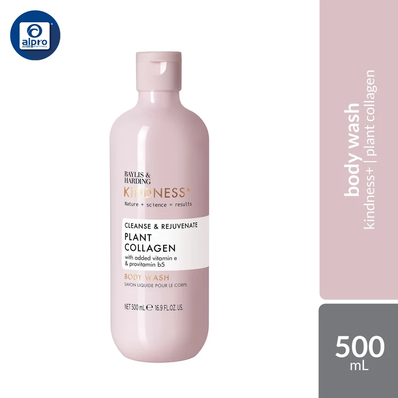 Baylis & Harding Kindness+ Body Wash (Plant Collagen / Vitamin C Brighten / Hyaluronic Acid) 500mL