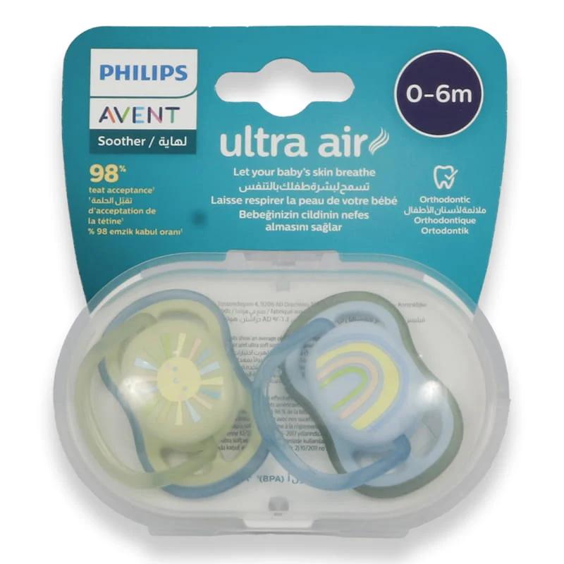 Avent Ultra Air Soother 0-6m Boy 2'S