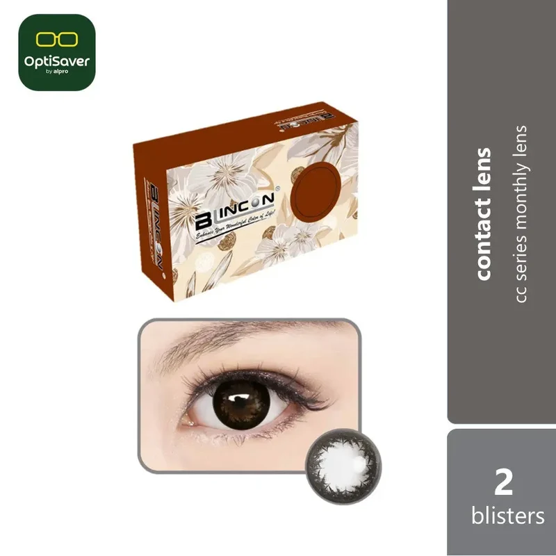 Blincon CC Natural Color Lens 30D 2s | Monthly Contact Lenses [Natural Black]