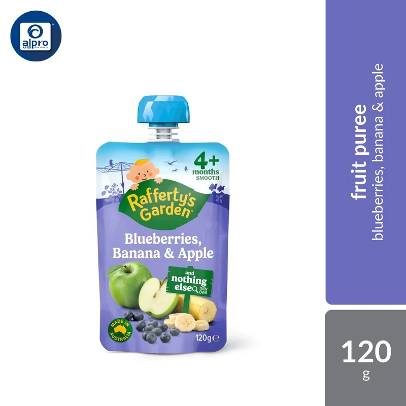 Rafferty's Garden Baby Food Fruit & Veggie Puree 120g (Variety Flavours)
