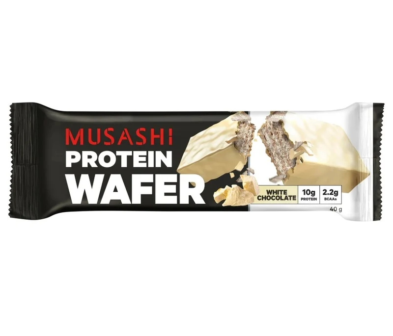 Musashi Protein Wafer Bars White Chocolate 40g