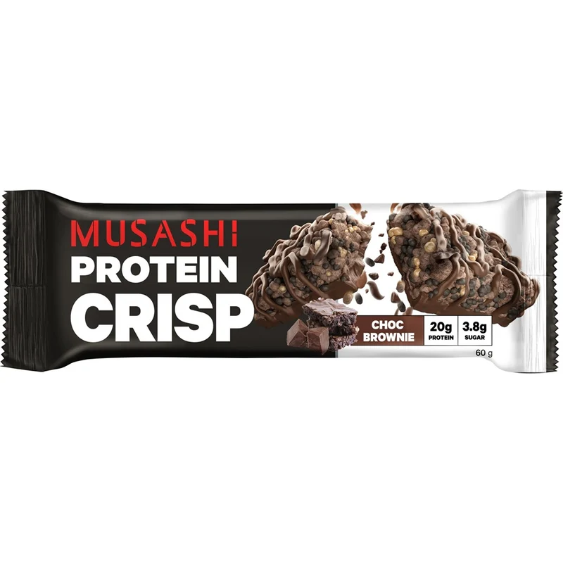 Musashi Protein Crisp Bars Choc Brownie 60g