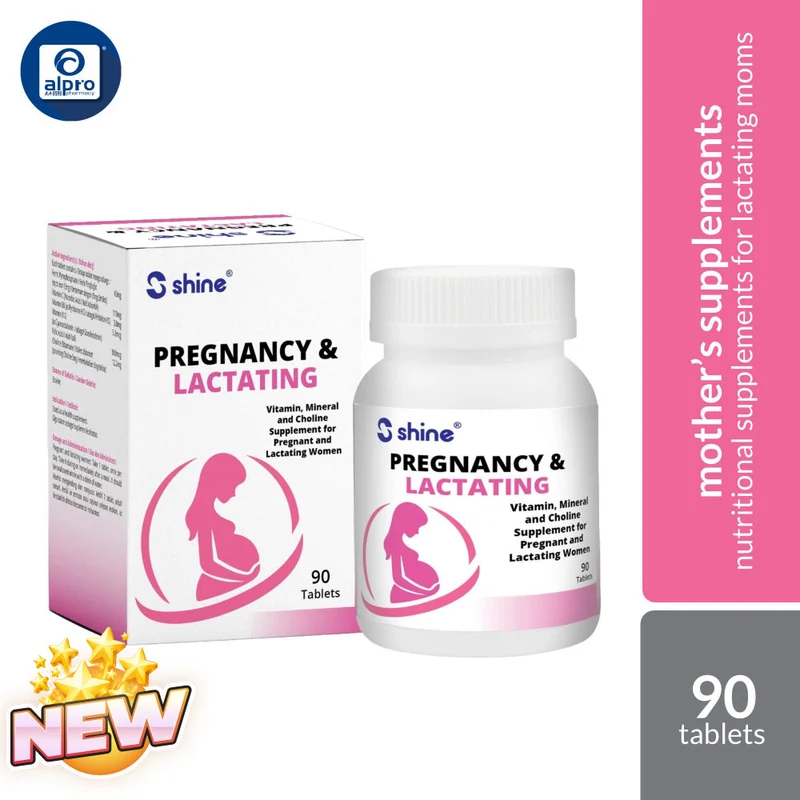 Shine Pregnancy & Lactating Multivitamins 90s | Nutritional Supplement for Pregnancy & Breastfeeding