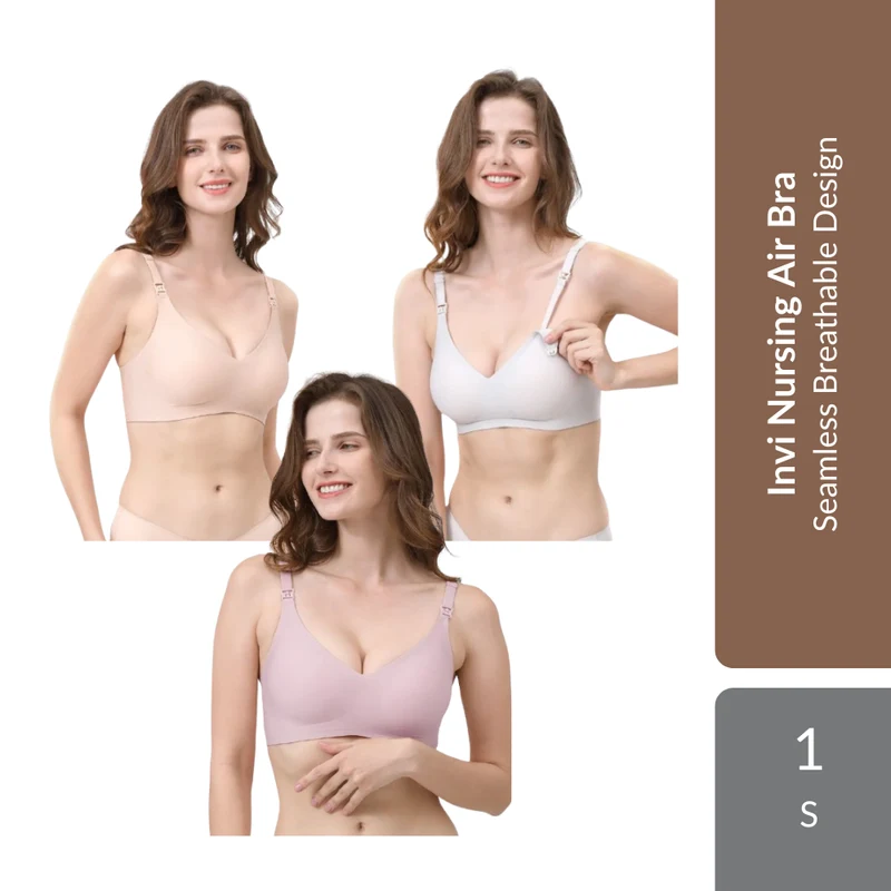 Shapee Invi Nursing Air Bra 1s | Seamless Breathable Maternity Nursing Bra