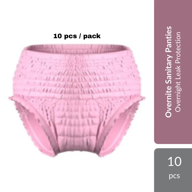 Shapee Overnite Sanitary Panties 10s | Overnight Leak Protection For Postpartum & Maternity Care