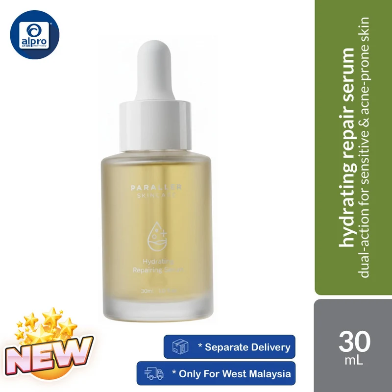 Paraller Skin Care Hydrating Repairing Serum 30mL | Dual-Action Hydration For Sensitive & Acne-Prone Skin