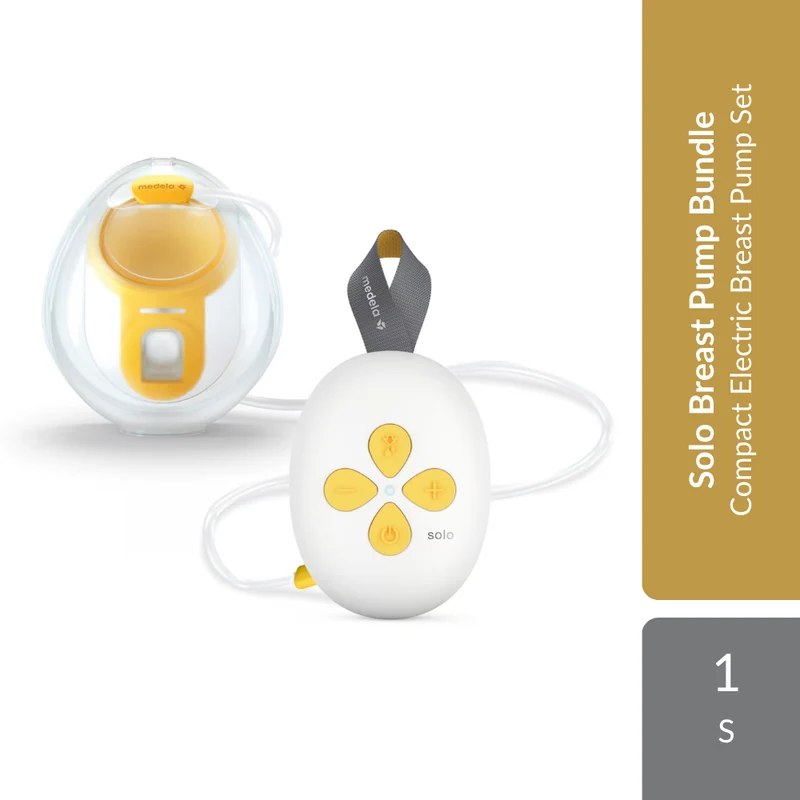 Medela Solo Breast Pump Bundle 1s | Compact Electric Breast Pump Set For Convenient Milk Expression