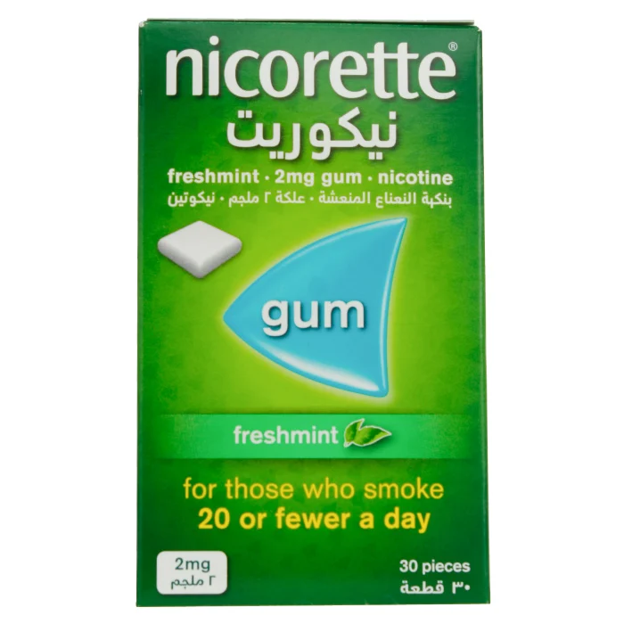 Nicorette Fresh Mint 2mg Gum 30'S