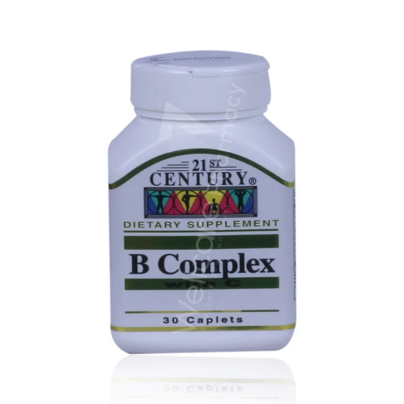 21st Century B Complex With Vitamin C Caplets 30'S