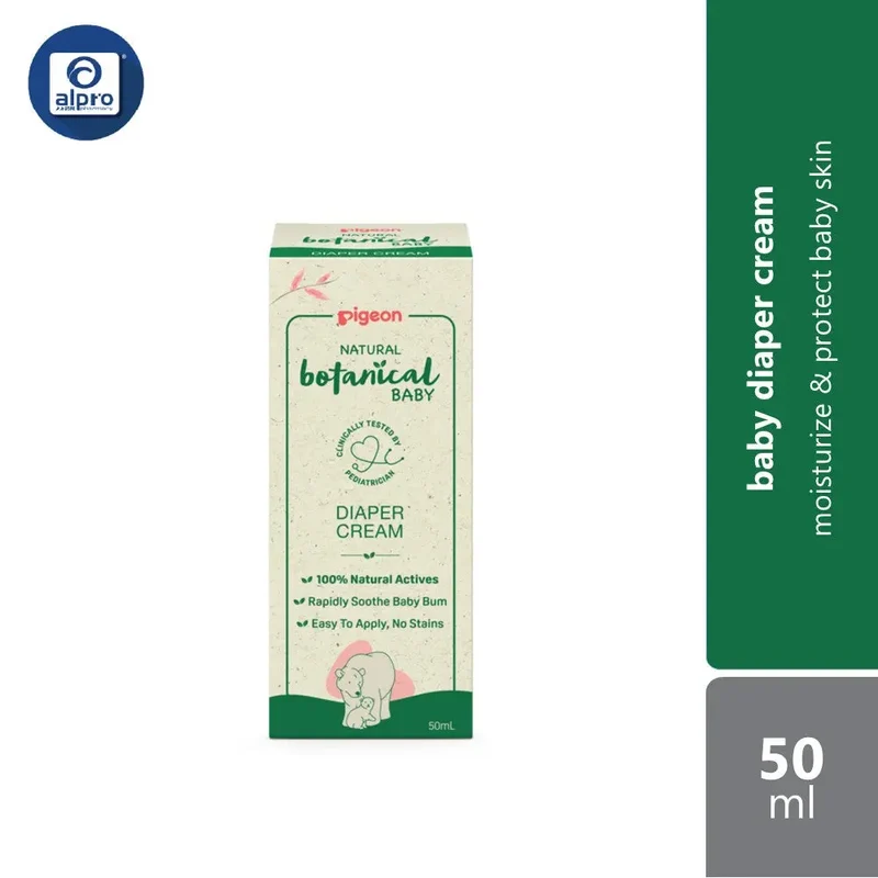 Pigeon Natural Botanical Baby Diaper Cream 50ml | Moisturize & Protect Baby Skin