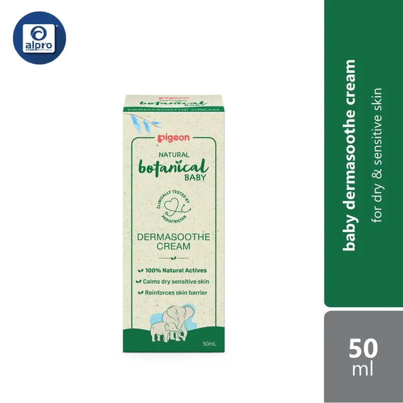 Pigeon Natural Botanical Baby Dermasoothe Cream 50ml | For Dry & Sensitive Skin