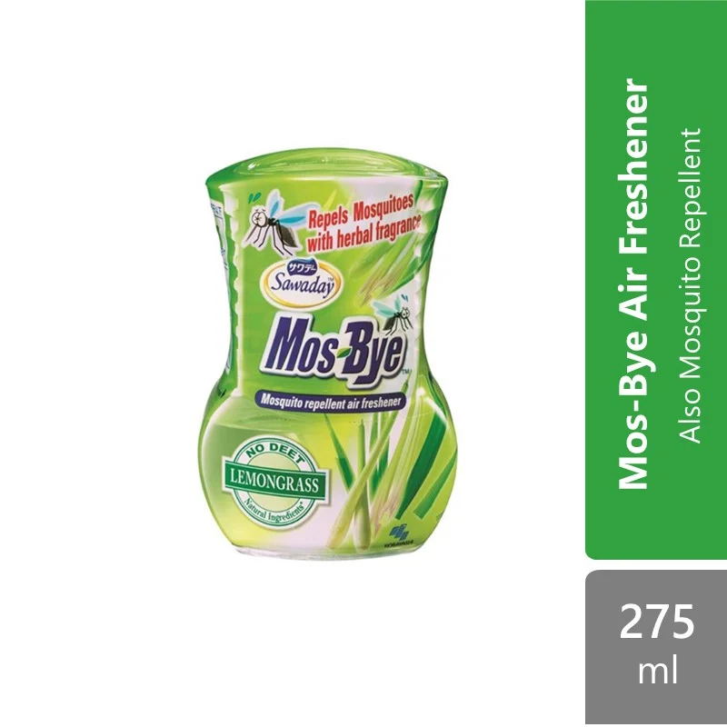 Sawaday Mos-Bye Mosquito Repellent Air Freshener 275ml (Lemongrass / Chamomile / Lavender) | Safe For Family